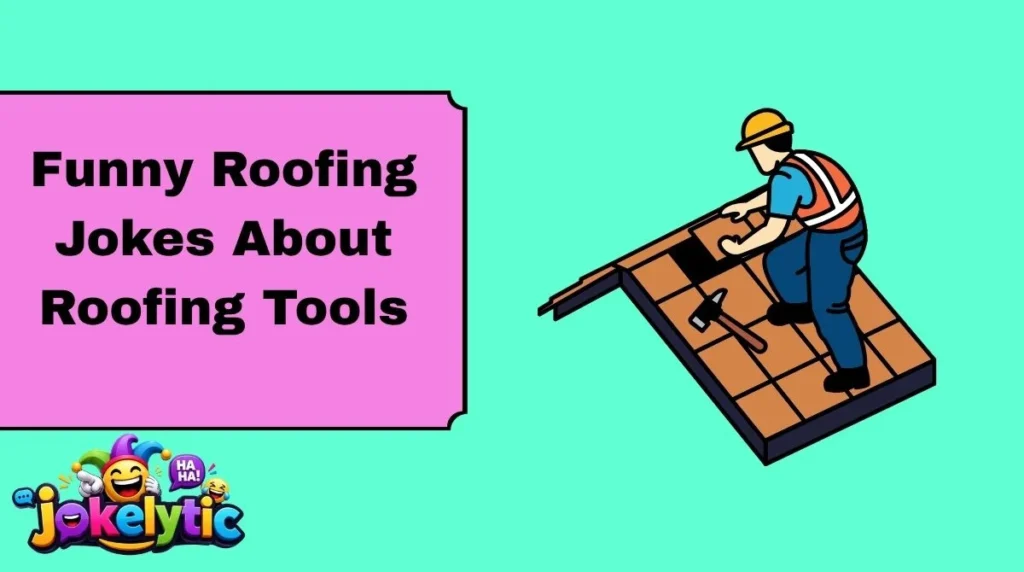 Funny Roofing Jokes About Roofing ToolsEvery roofer knows that the right tools make the job easier—and that somehow the one tool you need is always the one hiding at the bottom of the truck. These jokes celebrate the everyday tools behind roofing work.My toolbox has everything except the tool I need right now.A roofer's favorite exercise is carrying the toolbox upstairs.The hammer never gets nervous—it always knows how to make an impact.My tape measure has seen more rooftops than most people have.The ladder is technically a tool and unofficially a coworker.I asked my hammer for advice. It told me to hit the problem head-on.Every toolbox has one screwdriver nobody remembers buying.My measuring tape and I have a long relationship.The utility knife always cuts straight to the point.A roofing tool doesn't complain—it just gets the job done.My drill has excellent torque and questionable timing.The nail gun is the loudest member of the crew.Every roofer knows the panic of dropping a small tool on a large roof.My tool belt carries more responsibility than some office desks.The level is always honest, even when nobody wants to hear it.A good hammer never misses an opportunity to make an impression.My toolbox is basically a portable hardware store.The tape measure says, "Give me an inch," and suddenly we're negotiating.The ladder keeps reminding everyone that success happens one step at a time.My tools don't need motivational speeches. They already have handles.A roofing crew without tools is just a group of people standing around looking upward.The hammer and nails have a relationship that's really starting to stick.My tool belt has pockets for everything except my missing pencil.The best tool on a hot day is the one that gets the job finished faster.Funny Roofing Jokes About Roofing Tools