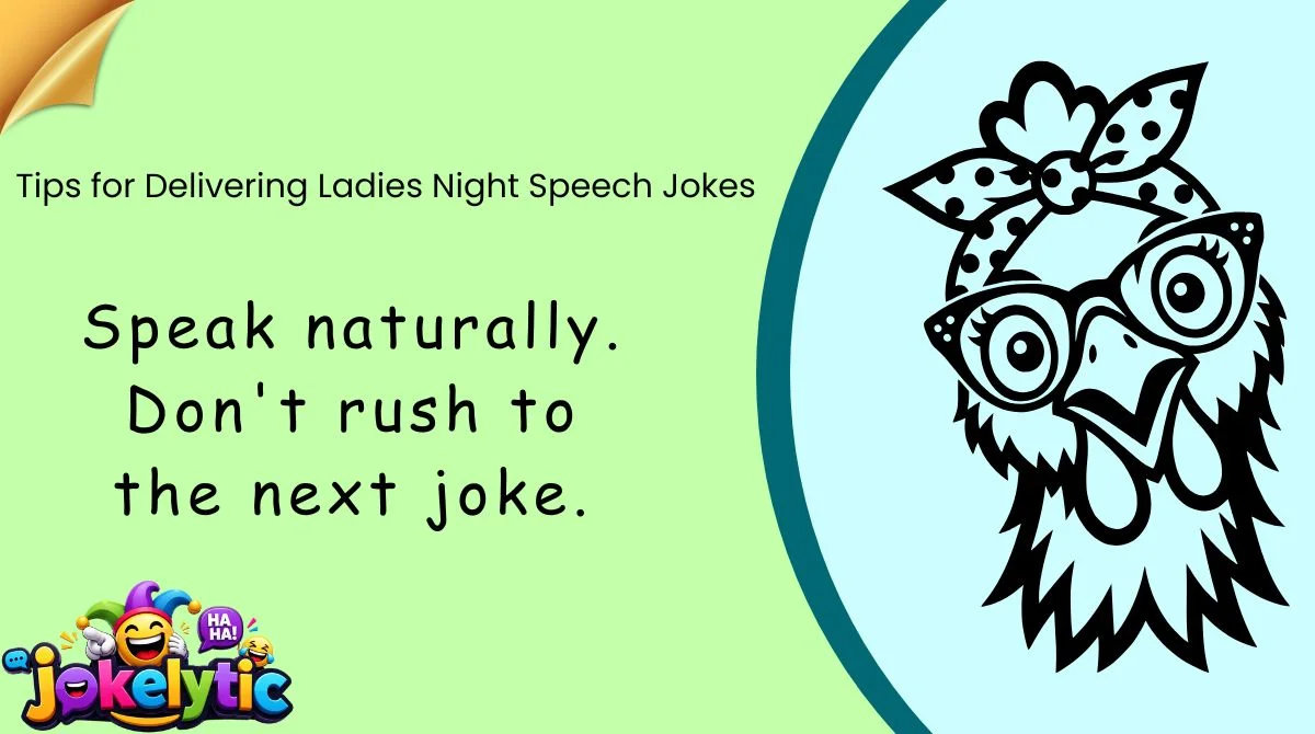 Tips for Delivering Ladies Night Speech Jokes