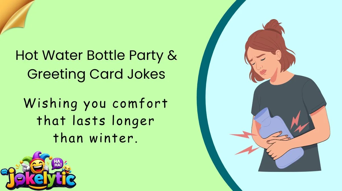 Hot Water Bottle Party & Greeting Card Jokes