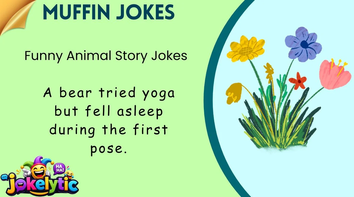 A bear tried yoga but fell asleep during the first pose.
